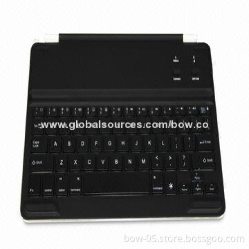 Wireless Color Backlit Bluetooth Keyboard for iPad Air, Magnetic Strip/Groove, Aluminum Base